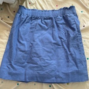 Jcrew elastic size 6 blue skirt